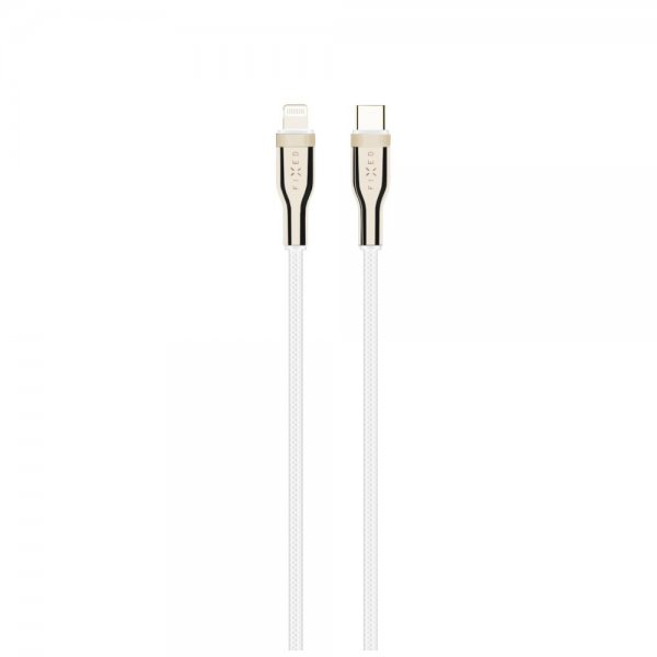 Fixed Kabel METAL Series USB-C/Lightning 1.2m Vit