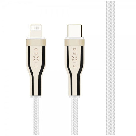 Fixed Kabel METAL Series USB-C/Lightning 2m Vit