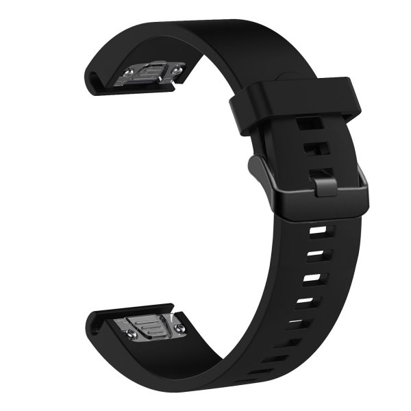 Fixed Garmin QuickFit 20mm Armband Silicone Strap Svart