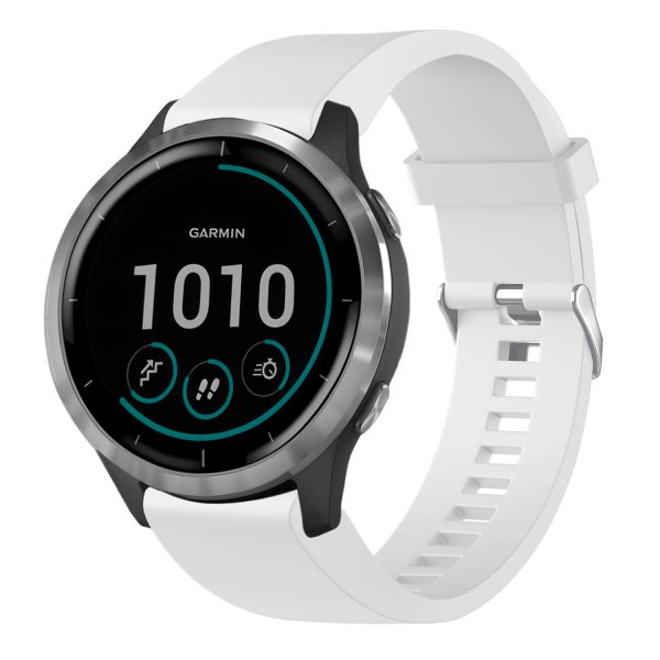 Fixed Garmin QuickFit 20mm Armband Silicone Strap Vit