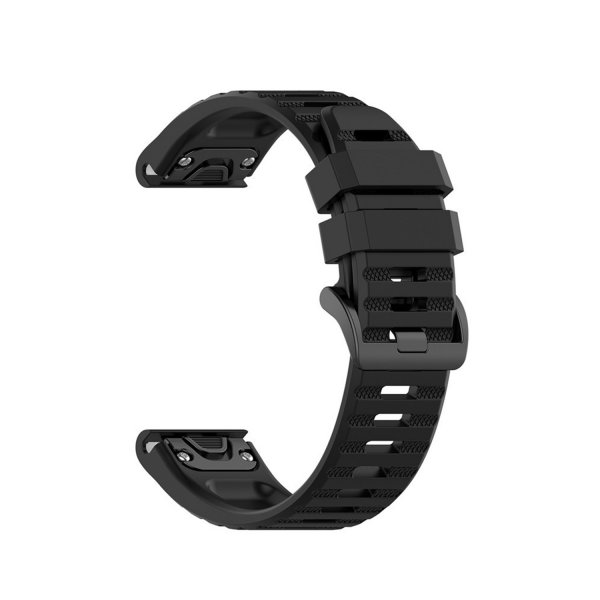 Fixed Garmin QuickFit 22mm Armband Silicone Strap Svart
