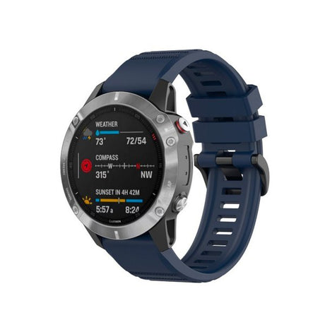 Fixed Garmin QuickFit 22mm Armband Silicone Strap Blå