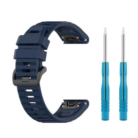 Fixed Garmin QuickFit 22mm Armband Silicone Strap Blå