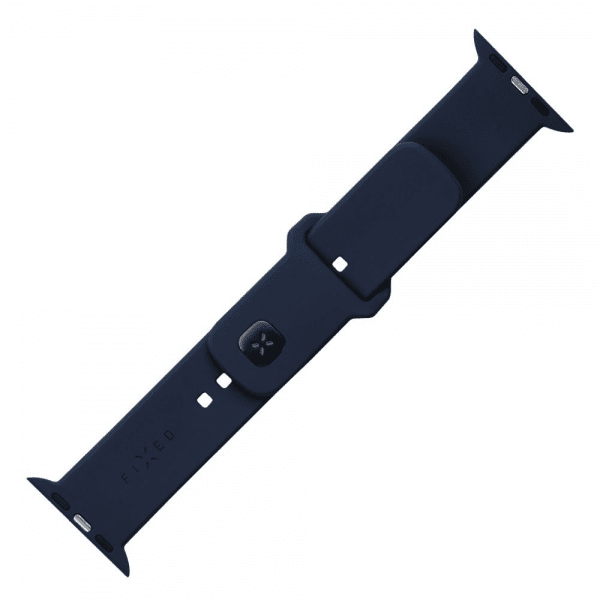 Fixed Apple Watch 44/45/46mm Armband Silicone Sporty Strap Blå