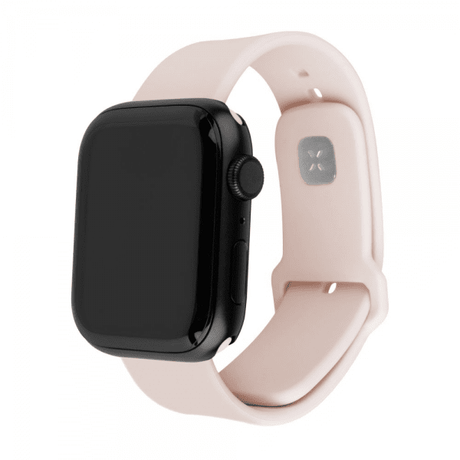 Fixed Apple Watch 44/45/46mm Armband Silicone Sporty Strap Rosa