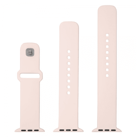 Fixed Apple Watch 44/45/46mm Armband Silicone Sporty Strap Rosa