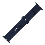 Fixed Apple Watch 38/40/41/42mm Armband Silicone Sporty Strap Mörkblå