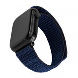 Fixed Apple Watch 44/45/46mm Armband Nylon Sporty Strap Blå