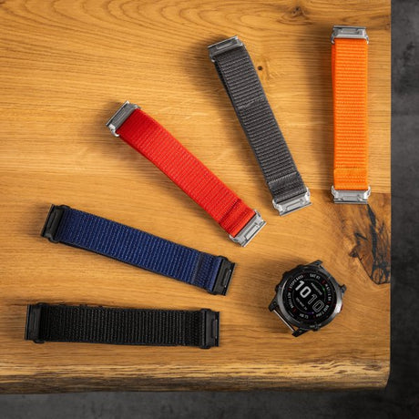 Fixed Garmin QuickFit 26mm Armband Nylon Strap Orange