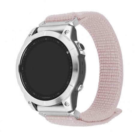 Fixed Garmin QuickFit 22mm Armband Nylon Strap Roseguld