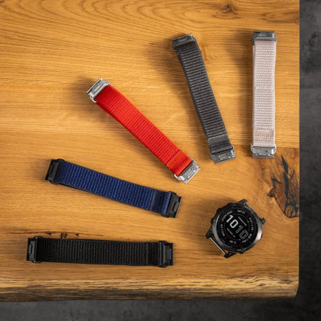 Fixed Garmin QuickFit 22mm Armband Nylon Strap Blå
