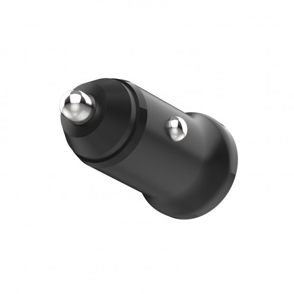Fixed Mini Billaddare med USB-C Kabel 1m 15W Svart