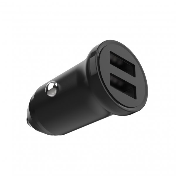 Fixed Mini Billaddare med Lightning-kabel 1m 15W Svart