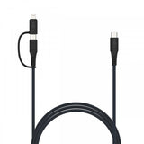 Fixed Kabel 2in1 USB-C/Lightning 60W 2m Svart