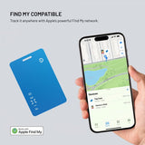 Fixed Tag Card Smart Tracker Blå