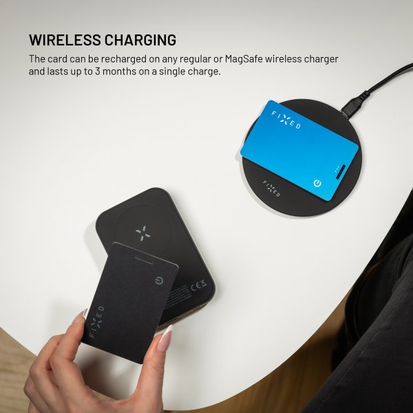 Fixed Tag Card Smart Tracker Blå