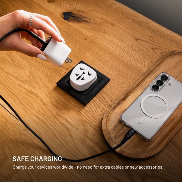 Fixed Reseadapter Schuko EU/Världen