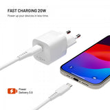 Fixed Laddare Mini PD 20W USB-C Vit