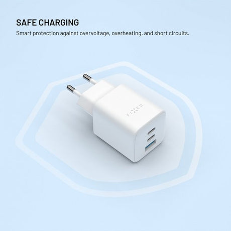 Fixed Laddare Mini PD 65W GaN USB-A & USB-C