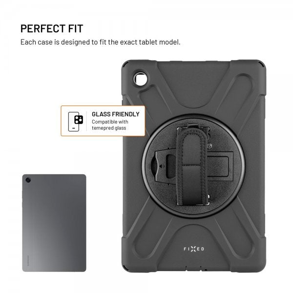 Fixed Samsung Galaxy Tab A11 Plus Skal Rugged Tablet Case Svart