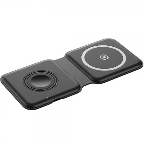 Celly Trådlös Laddare 2 in 1 Foldable Wireless Charger 15W MagSafe