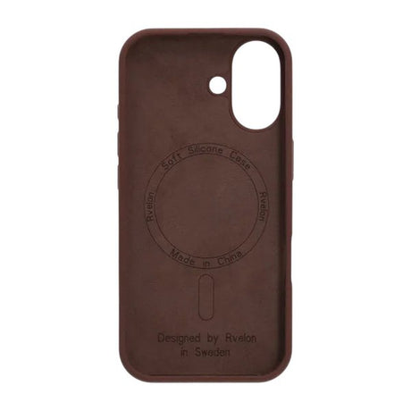 Rvelon iPhone 17 Skal Silikon MagSafe Brun