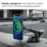 Spigen Bilhållare OneTap Magnetic Car Mount Dashboard Wireless Charging Svart