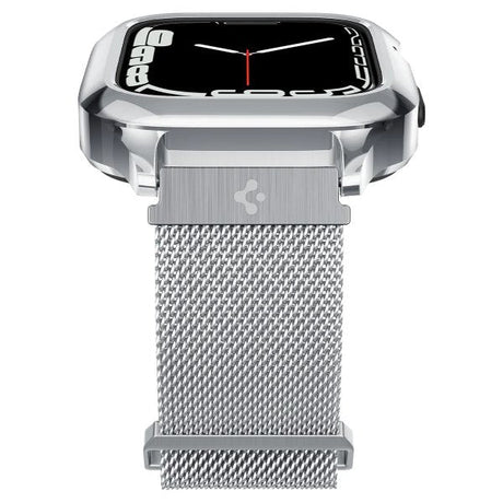 Spigen Apple Watch 40mm Skal med Armband Metal Fit Pro Silver
