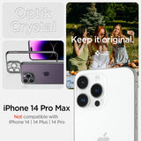 Spigen iPhone 14 Pro Max Skal Optik Crystal Chrome Gray