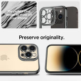 Spigen iPhone 14 Pro Max Skal Optik Crystal Chrome Gray