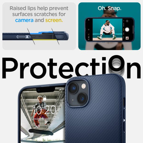 Spigen iPhone 14 Plus Skal Mag Armor MagFit Navy Blue
