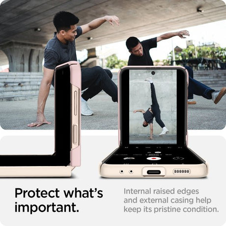 Spigen Samsung Galaxy Z Flip 4 Skal AirSkin Cotton Pink