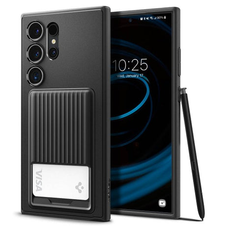 Spigen Samsung Galaxy S24 Ultra Skal Liquid Slot Matte Black