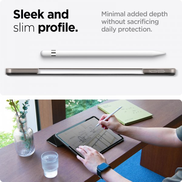 Spigen iPad Air 13 (M2/M3/M4) Fodral Smart Fold Svart
