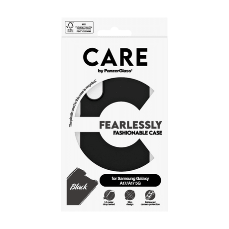 CARE by PanzerGlass Samsung Galaxy A17 Skal Fashionable Svart