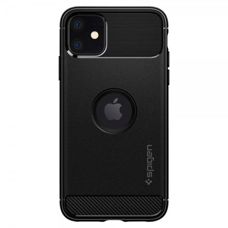 Spigen iPhone 11 Skal Rugged Armor Matte Black