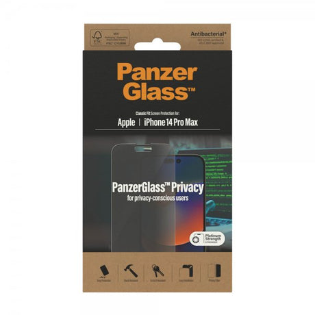 PanzerGlass iPhone 14 Pro Max Skärmskydd Classic Fit Privacy