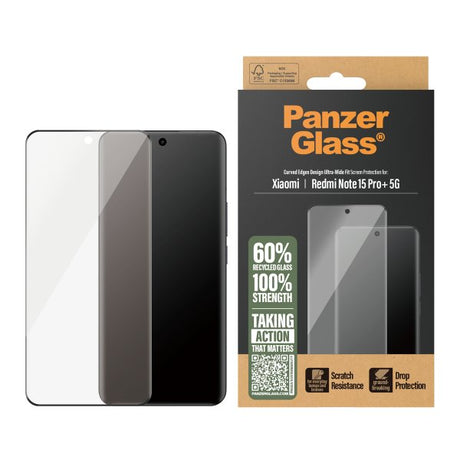 PanzerGlass Xiaomi Redmi Note 15 Pro Plus 5G Skärmskydd Ultra-Wide Fit
