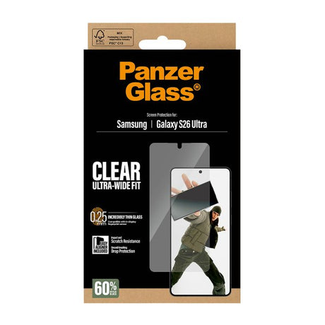 PanzerGlass Samsung Galaxy S26 Ultra Skärmskydd Ultra-Wide Fit EasyAligner