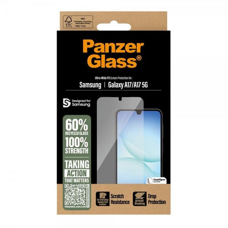 PanzerGlass Samsung Galaxy A17 Skärmskydd Ultra-Wide Fit EasyAligner