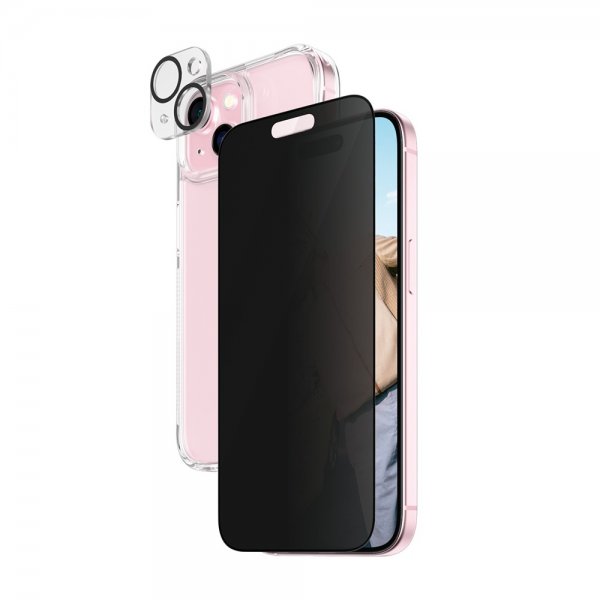 PanzerGlass iPhone 15 3-in-1 Bundle Set Privacy