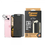 PanzerGlass iPhone 15 3-in-1 Bundle Set Privacy