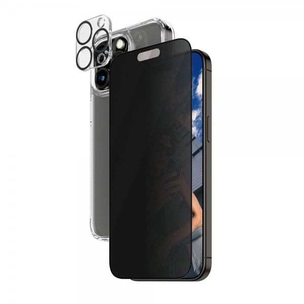 PanzerGlass iPhone 15 Pro Max 3-in-1 Bundle Set Privacy