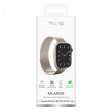 Puro Apple Watch 44/45/46mm/Ultra 49mm Armband Milanese Champagne