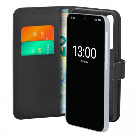 Puro Samsung Galaxy A35 Fodral Wallet Stand Svart