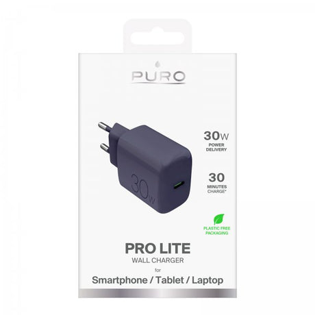 Puro Laddare Pro Lite 30W USB-C Mörkblå