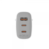 Celly 65W GaN Väggladdare 2xUSB-C & USB-A