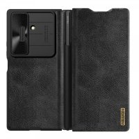 - Samsung Galaxy Z Fold 7 - Fodral - Qin Pro Leather - Svart