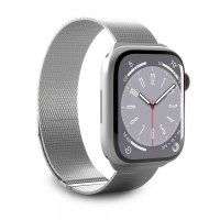 - Apple Watch 44/45/46mm/Ultra 49mm - Armband - Milanese - Silver