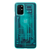 - OnePlus 8T - Skal - Quantum Bumper Case - Cyborg Cyan